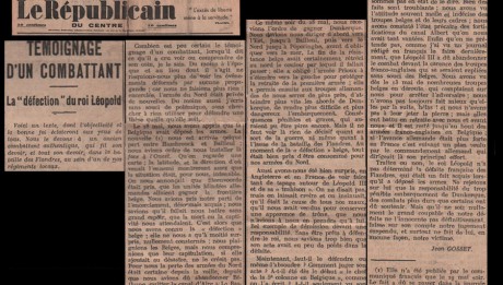 Article de Jean Gosset dans le Républicain du centre - 7 août 1940