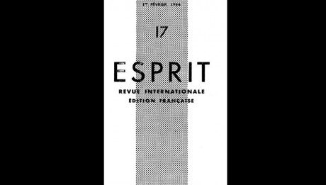 Revue Esprit - Février 1934