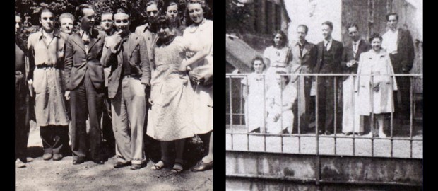 Jean Gosset et ses élèves dans le parc du Lycée de Vendôme - 1941